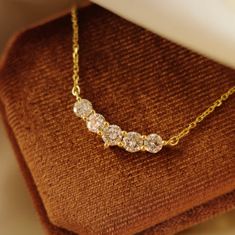 JEWELLERY REMODELLING・18K CHAMPAGNE GOLD DIAMOND NECKLACE