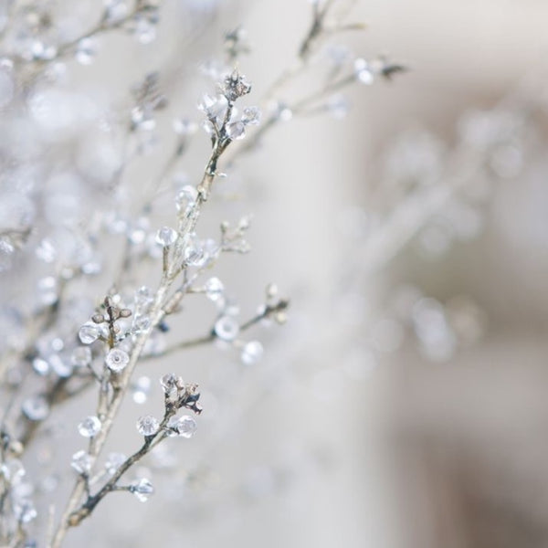 BABY BREATH・18K ROSE GOLD SPINEL & DIAMOND EARRINGS (4689376641123)