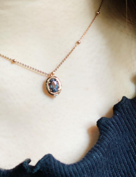 ONE OF A KIND・18K GOLD SPINEL & DIAMOND NECKLACE