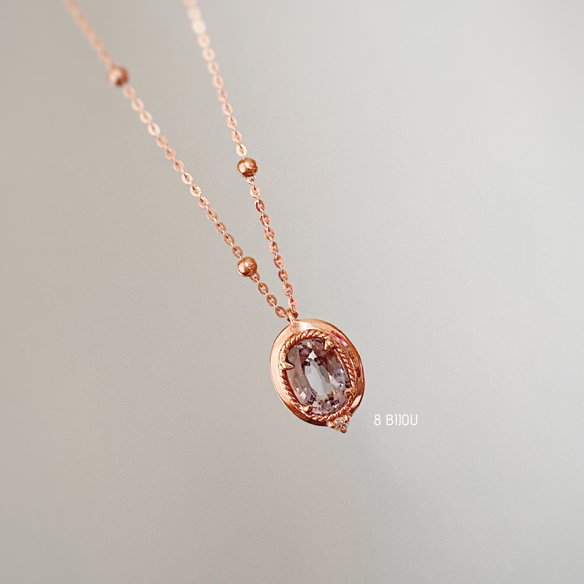 ONE OF A KIND・18K GOLD SPINEL & DIAMOND NECKLACE