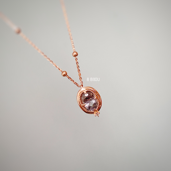 ONE OF A KIND・18K GOLD SPINEL & DIAMOND NECKLACE