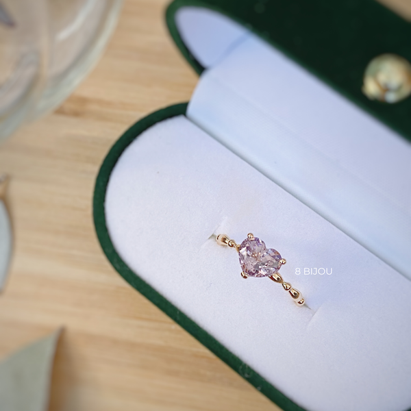 ELEANOR RING・18K CHAMPAGNE GOLD SPINEL & DIAMOND RING (4689944805475)
