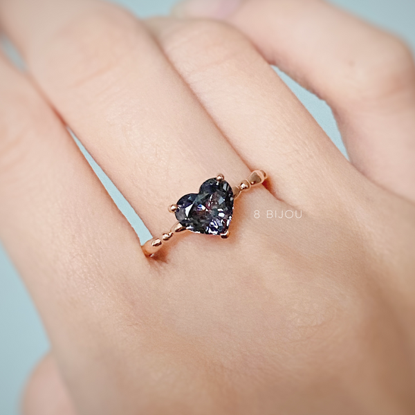 ELEANOR RING・18K ROSE GOLD SPINEL & DIAMOND RING (4693208465507)