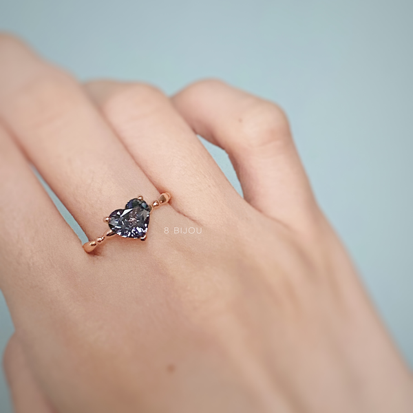 ELEANOR RING・18K ROSE GOLD SPINEL & DIAMOND RING (4693208465507)