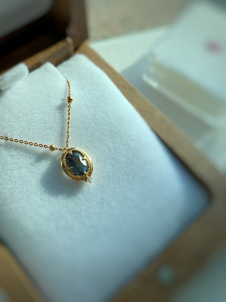 ONE OF A KIND・18K GOLD SPINEL & DIAMOND NECKLACE