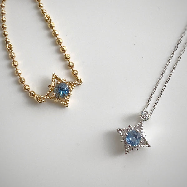 8 STAR・18K GOLD SAPPHIRE CHAIN RING