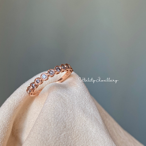 VINTAGE BUFFET・18K GOLD DIAMOND RING (4735962579043)