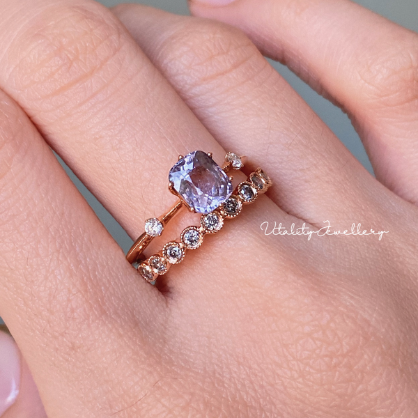 VINTAGE BUFFET・18K GOLD DIAMOND RING (4735962579043)